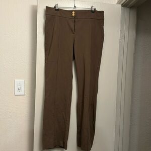 Women brown business pants: 10